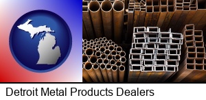 Detroit, Michigan - metal pipes, studs, and tubes for sale