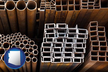 metal pipes, studs, and tubes for sale - with Arizona icon