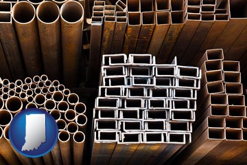metal pipes, studs, and tubes for sale - with Indiana icon