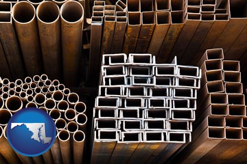 metal pipes, studs, and tubes for sale - with Maryland icon