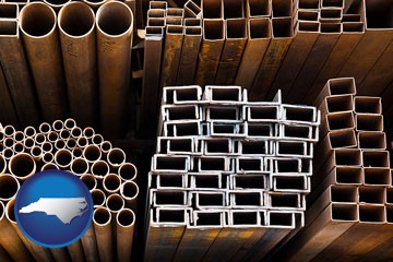 metal pipes, studs, and tubes for sale - with North Carolina icon
