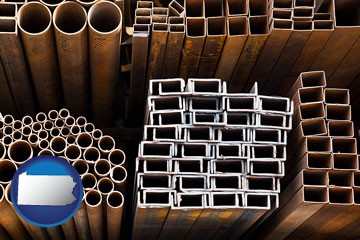 metal pipes, studs, and tubes for sale - with Pennsylvania icon